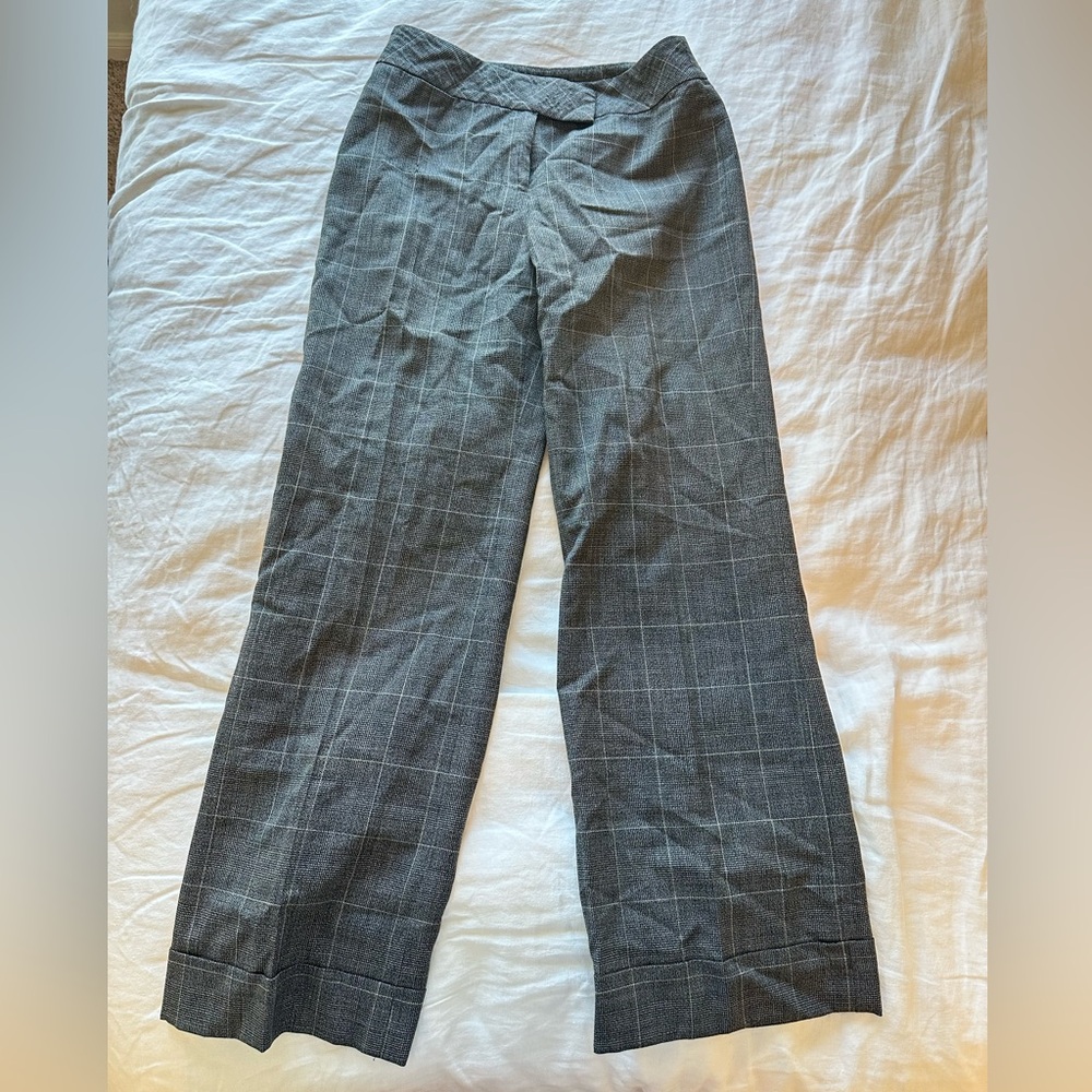 Ann Taylor- Gray Checkered Pants